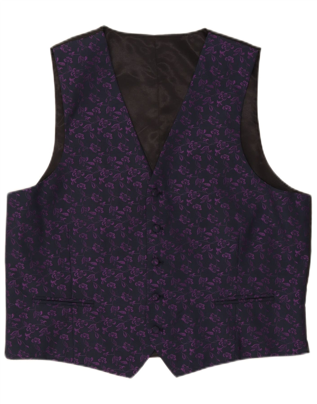 Gilet da uomo C&A Canda Regular Fit IT 56 XL Poliestere floreale blu navy