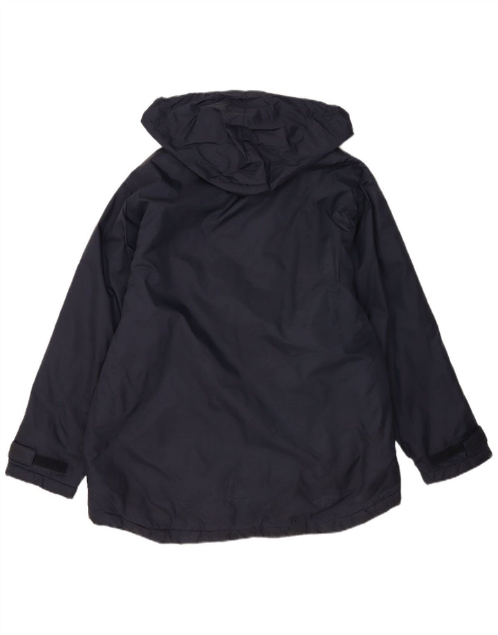 Giacca a vento con cappuccio da uomo Reebok UK 40 Large Navy Blue Nylon