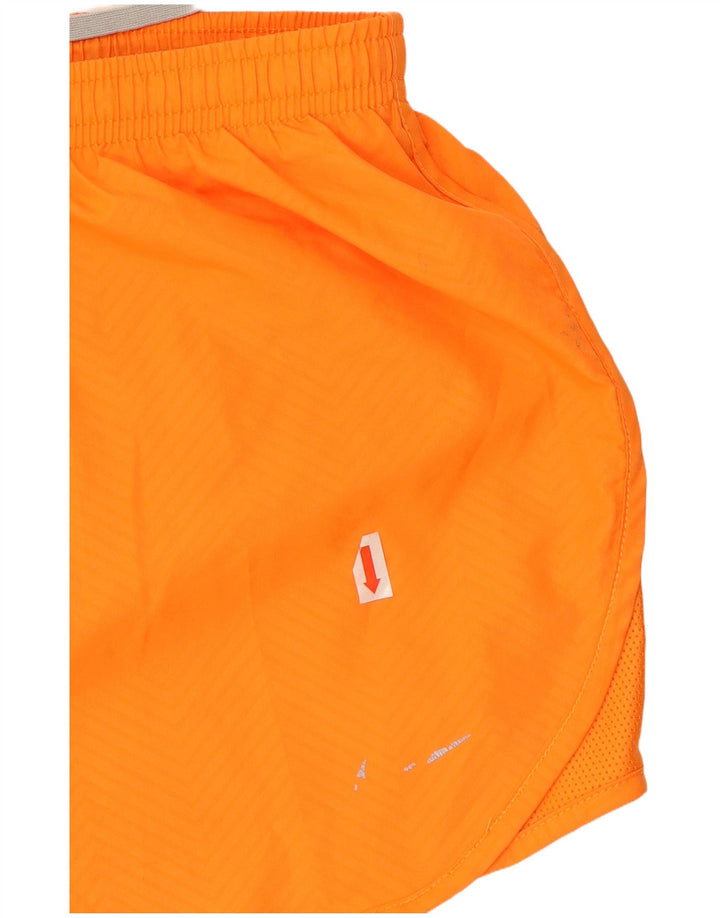 Pantaloncini sportivi Nike Dri Fit da donna UK 18 XL arancione poliestere