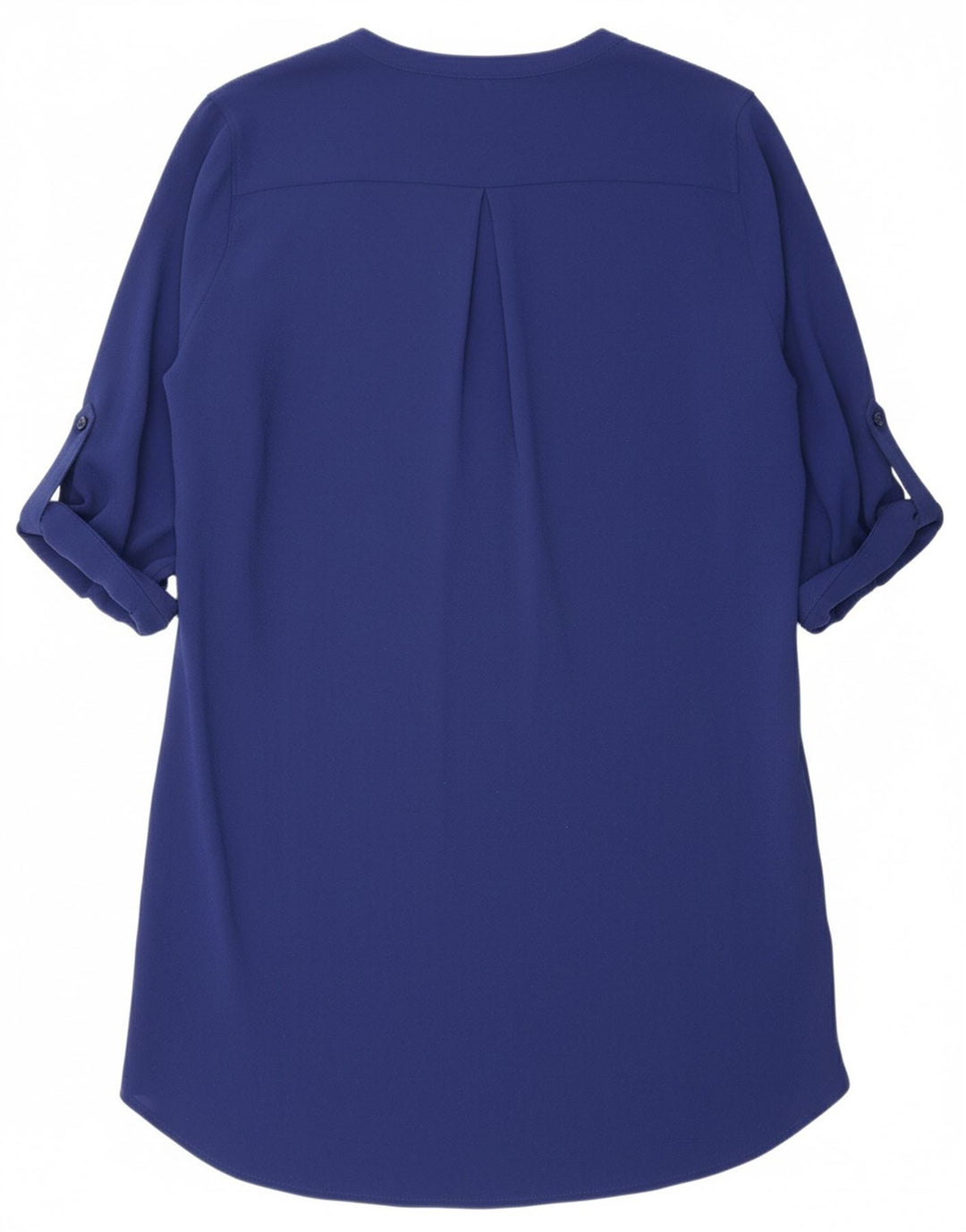 BCBGMAXAZRIA Womens 3/4 Sleeve Tunic Dress UK 16 Large Blue Polyester