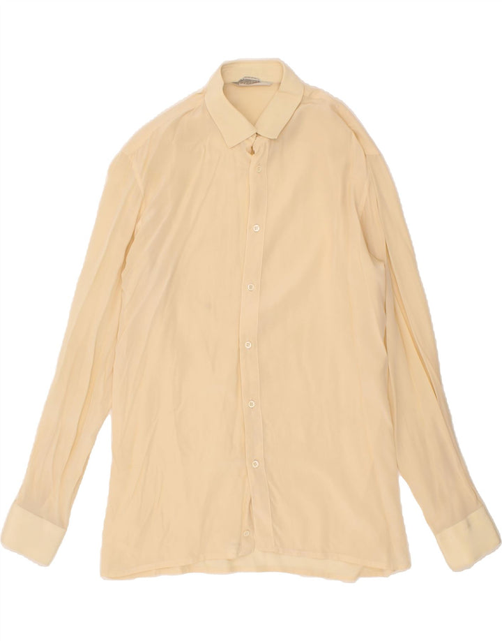 Camicia da uomo VINTAGE taglia 40 media gialla
