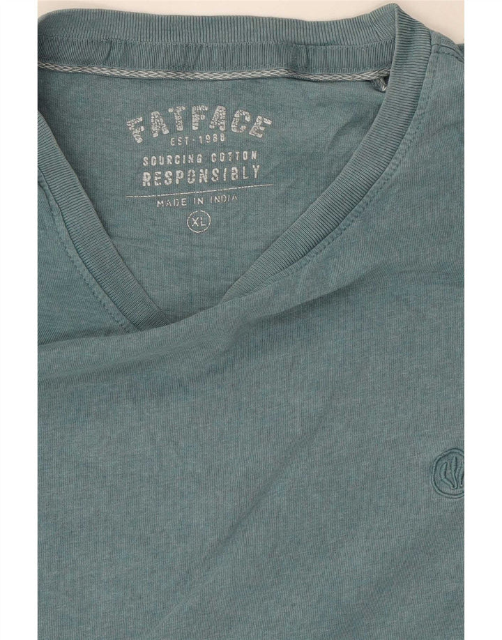 T-shirt da uomo Fat Face Top XL in cotone blu