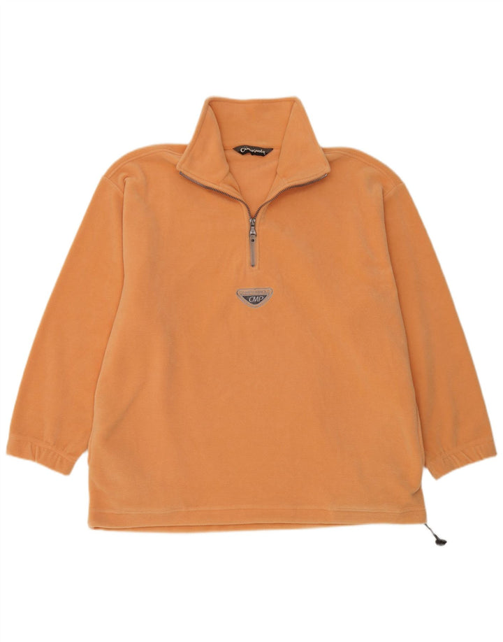 Maglione in pile da uomo con zip e collo Campagnolo 2XL arancione