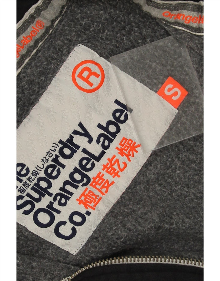 Maglione con cappuccio e zip da uomo Superdry piccolo in cotone blu navy