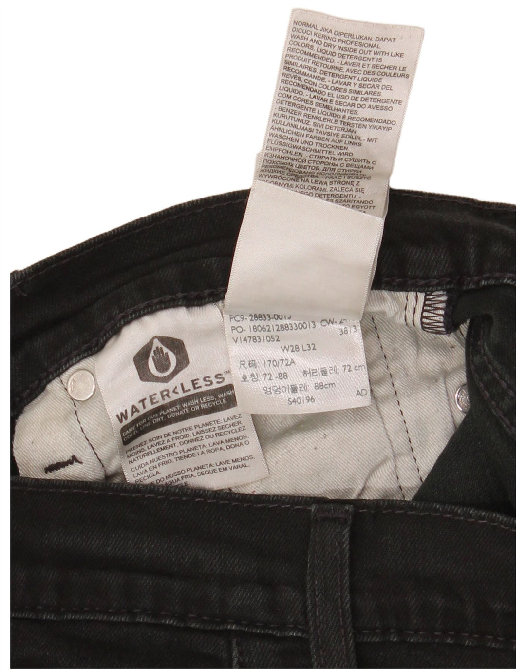 Jeans skinny da donna Levi's W28 L30 cotone nero