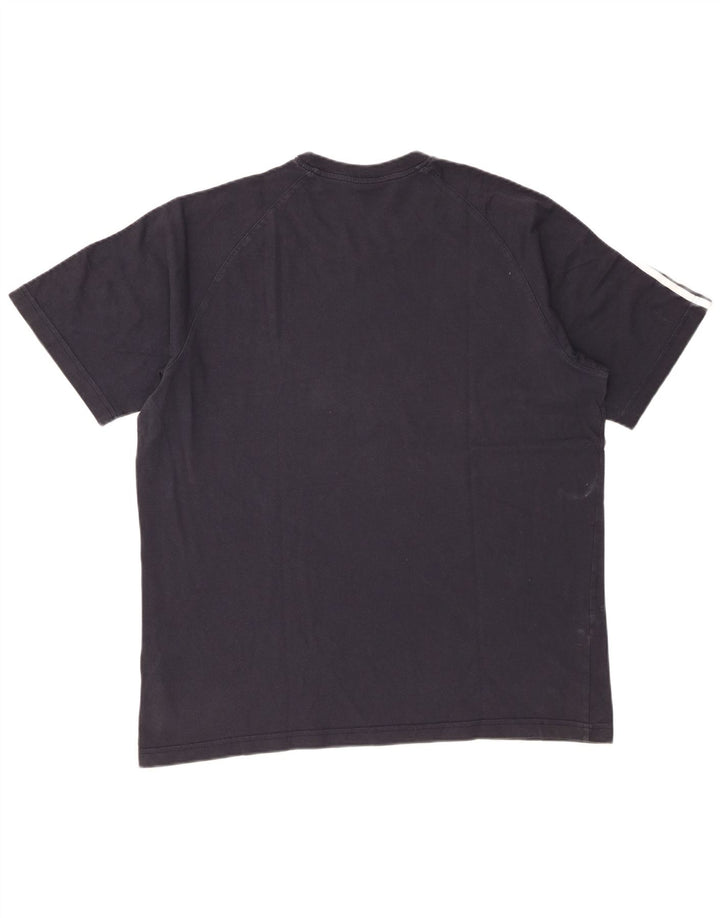 T-shirt da uomo Adidas Top XL blu navy in cotone
