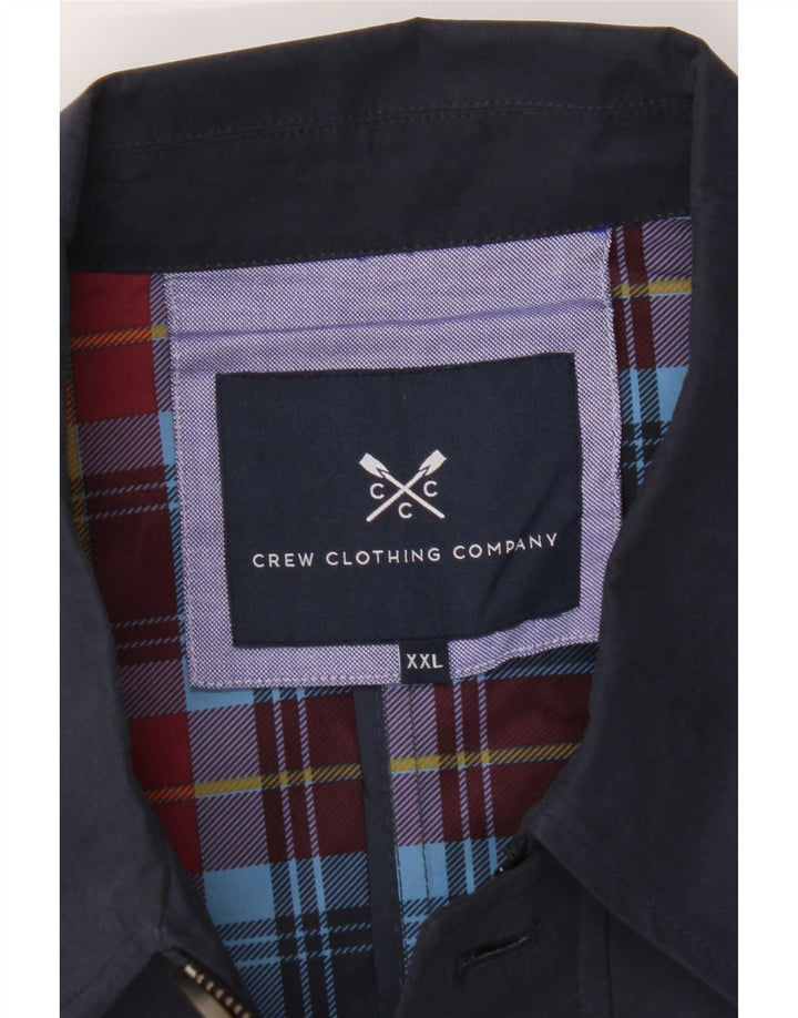 Crew Clothing Cappotto da uomo UK 44 2XL Poliestere blu navy