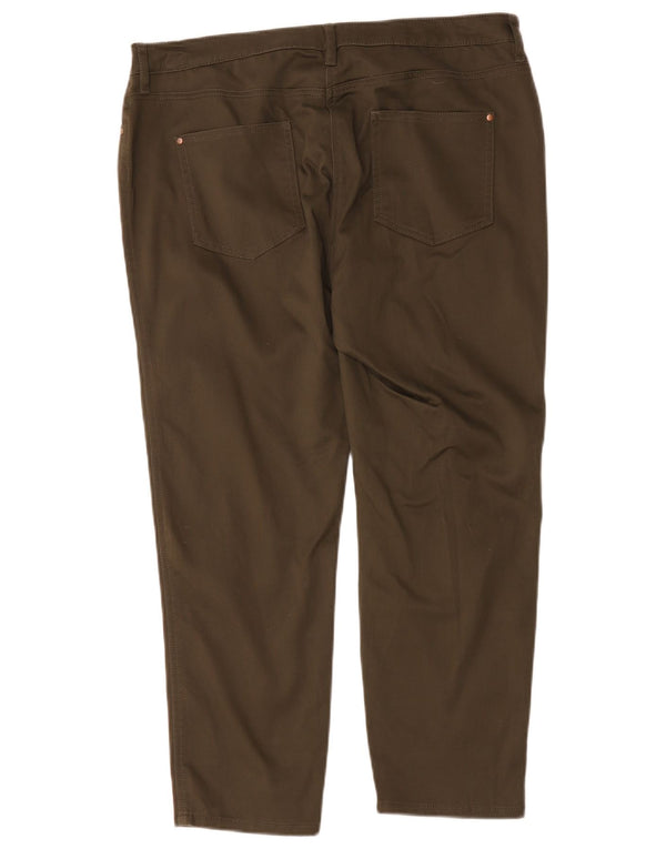 Pantaloni corti da donna M&Co UK 18 XL W36 L25 Cotone kaki