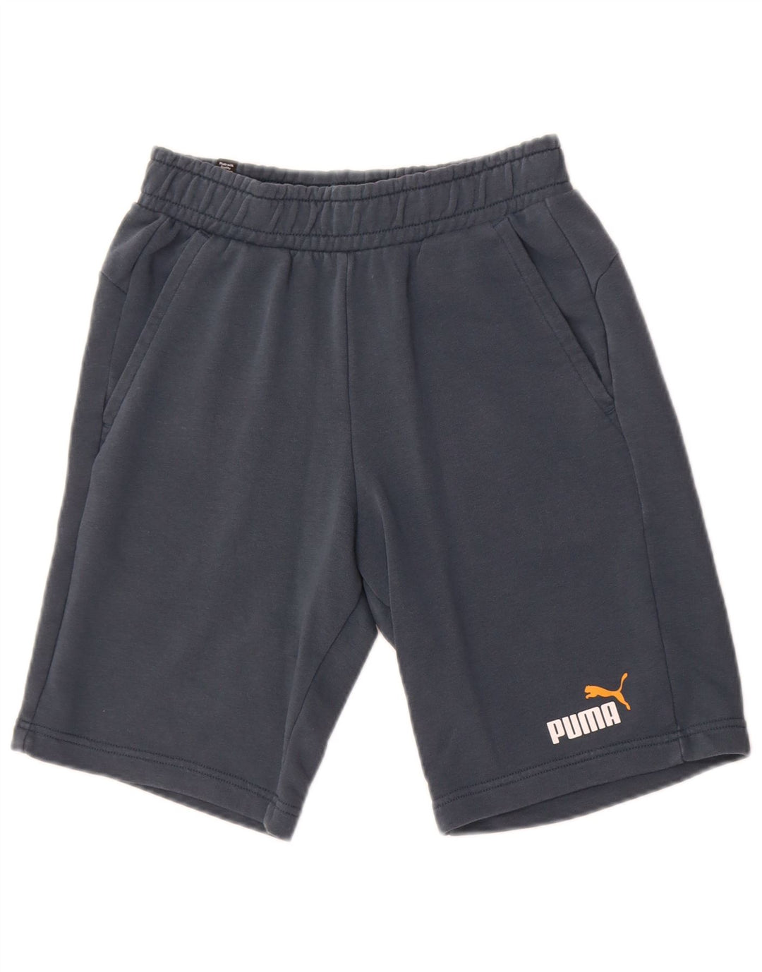 Pantaloncini sportivi Puma da uomo piccoli in cotone blu navy