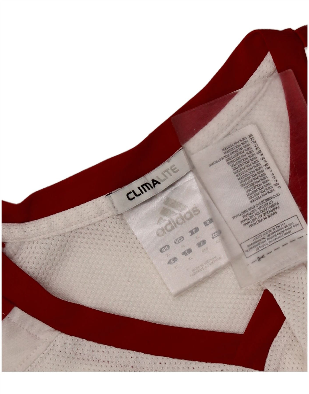 Canottiera grafica ADIDAS da uomo Climalite XL poliestere color block bianco