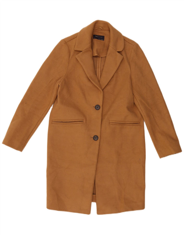 Cappotto da donna Marks & Spencer UK 10 piccolo poliestere beige