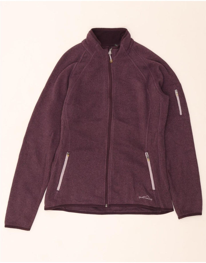 EDDIE BAUER Giacca da tuta da donna UK 16 Large Viola Poliestere