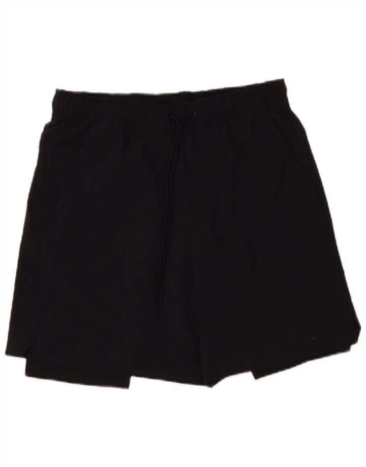 Pantaloncini sportivi Nike Dri Fit da uomo, poliestere medio nero