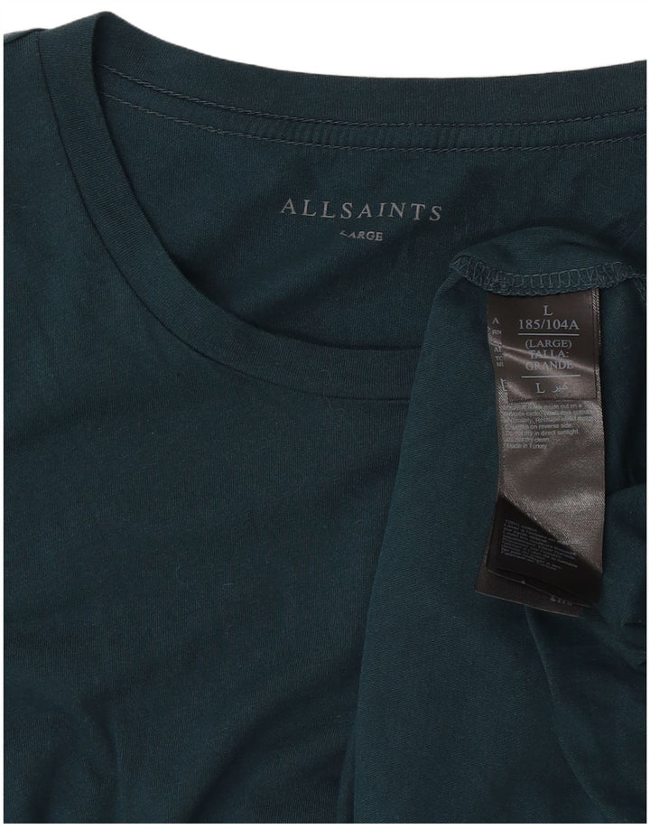 T-shirt da uomo ALL SAINTS Top grande in cotone verde