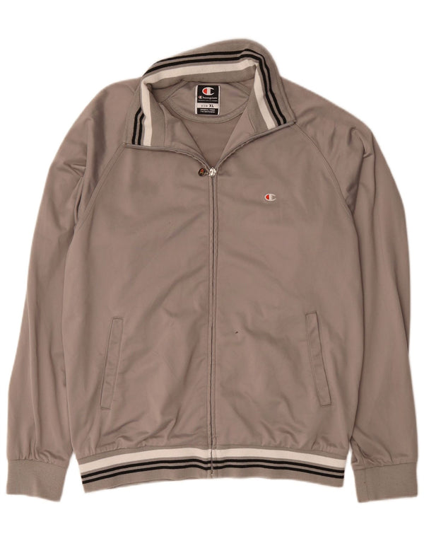 Giacca da tuta da uomo Champion XL Poliestere color block grigio