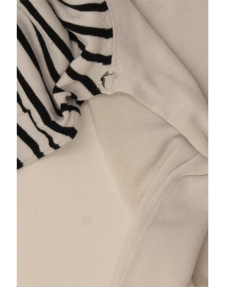 Jack & Jones Maglione da uomo con scollo a V grande blocco colore bianco