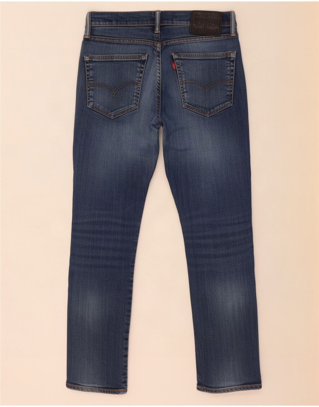 Jeans Levi's Uomo 511 Slim Distressed W32 L30 Cotone Blu Navy