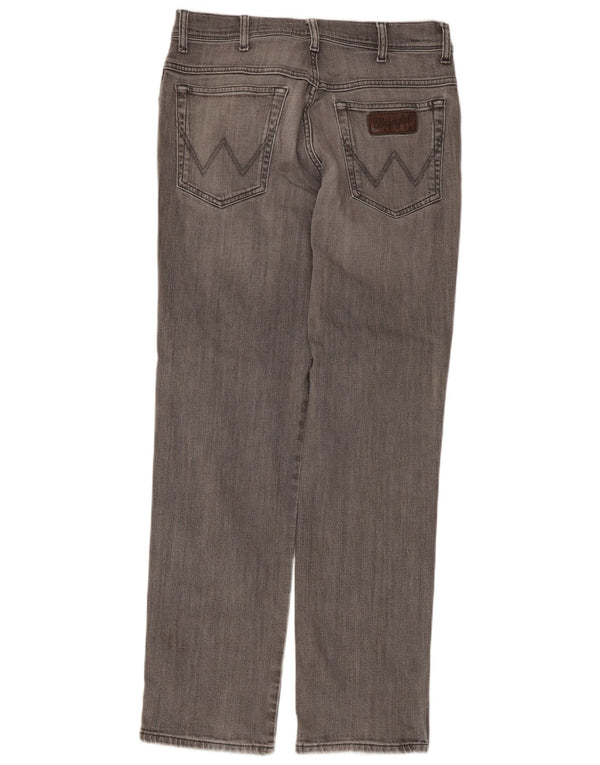 Jeans dritti da uomo Wrangler Texas W34 L32 cotone grigio