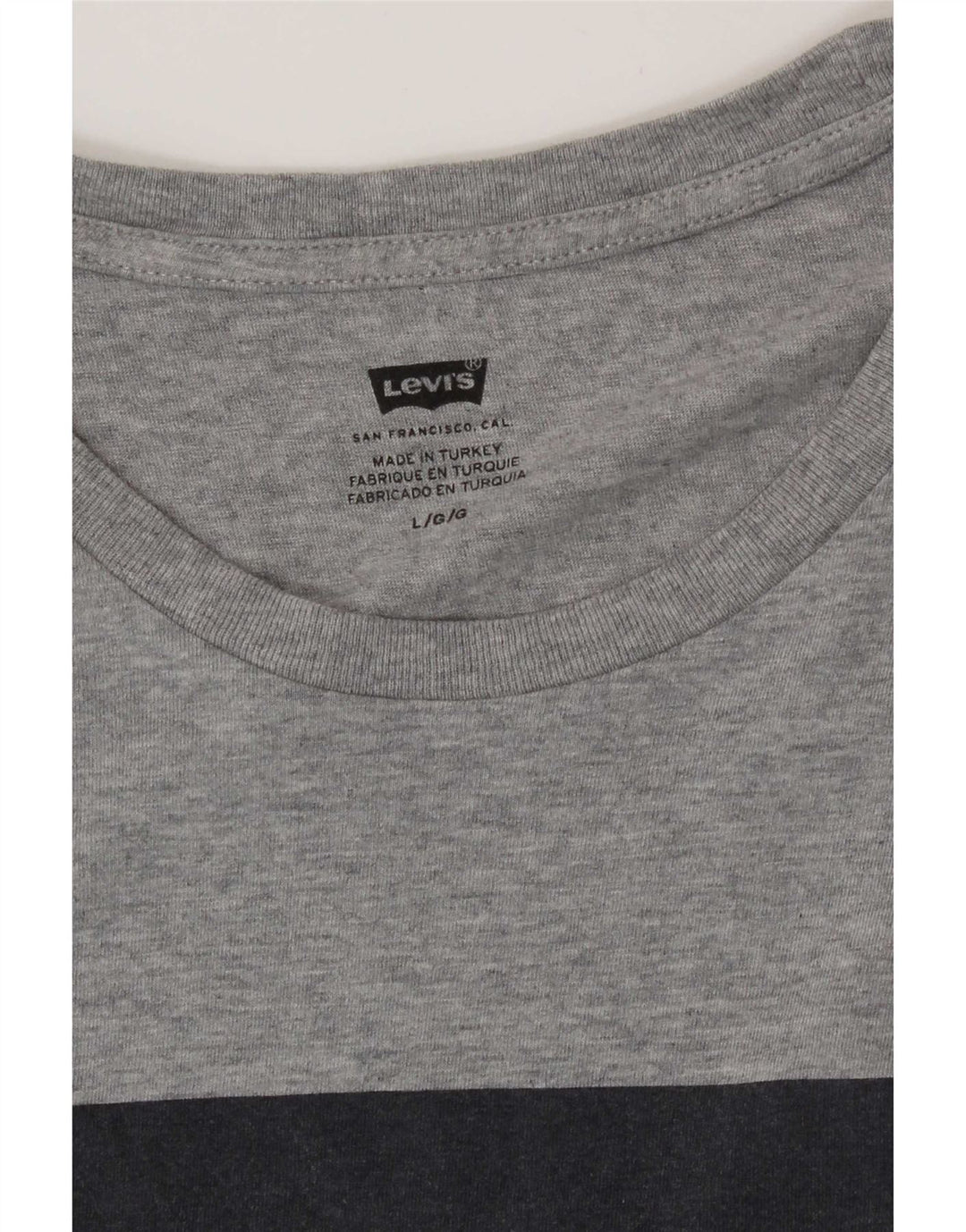 T-shirt grafica da uomo Levi's grande grigia