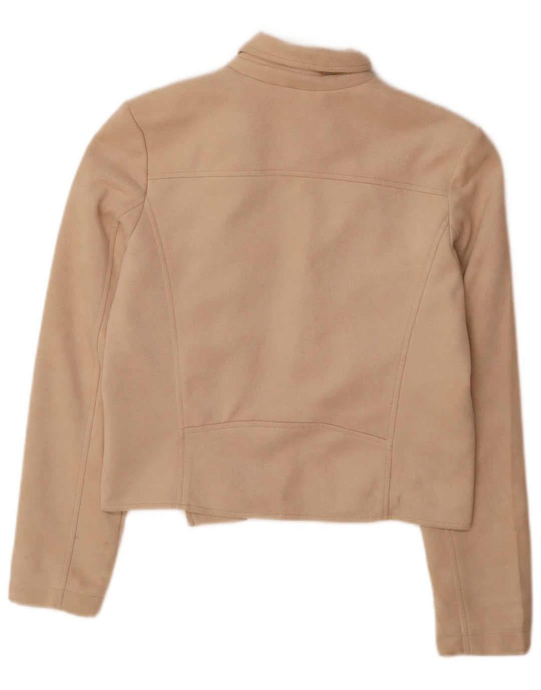 Giubbotto bomber corto da donna GUESS UK 10 piccolo poliestere beige