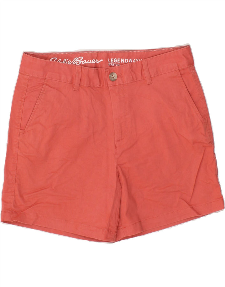 EDDIE BAUER Womens Slightly Curvy Chino Shorts US 4 Small W30 Orange Vintage Eddie Bauer and Second-Hand Eddie Bauer from Messina Hembry 