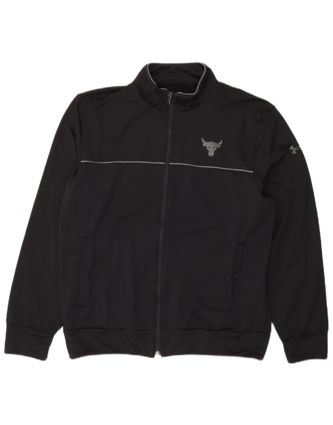 Giacca da ginnastica da uomo Under Armour, vestibilità ampia, vestibilità ampia, grande, nera