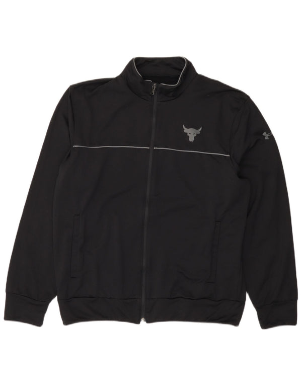 Giacca da ginnastica da uomo Under Armour, vestibilità ampia, vestibilità ampia, grande, nera