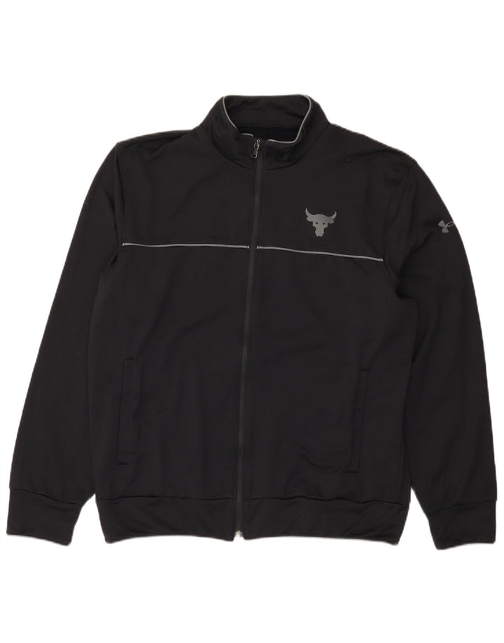 Giacca da ginnastica da uomo Under Armour, vestibilità ampia, vestibilità ampia, grande, nera