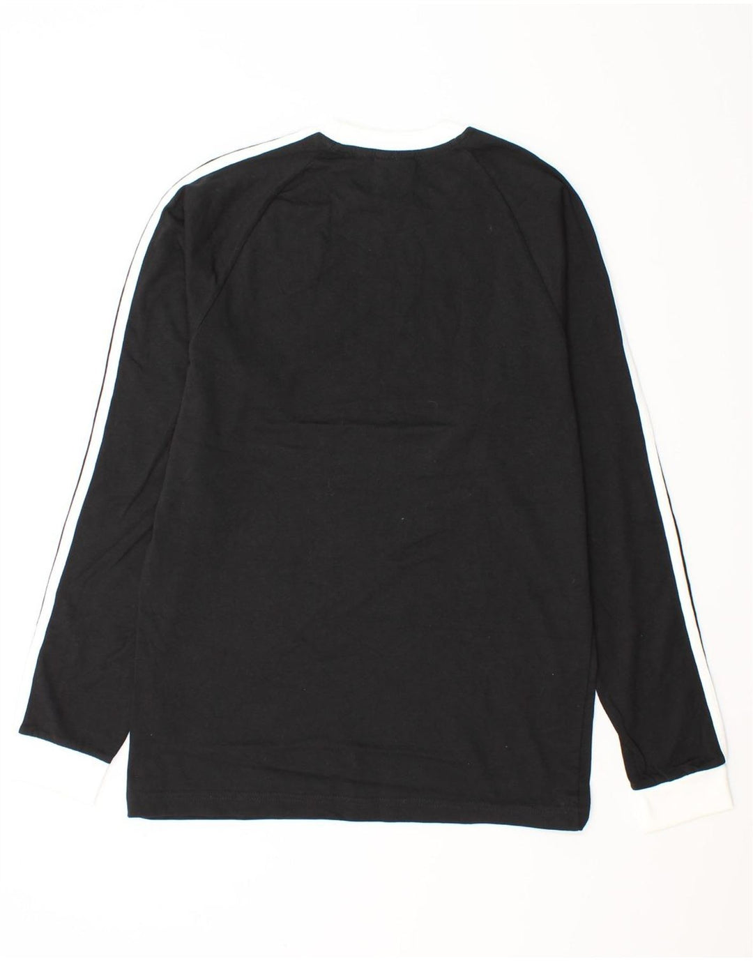 Top Adidas da uomo a manica lunga piccolo in cotone nero