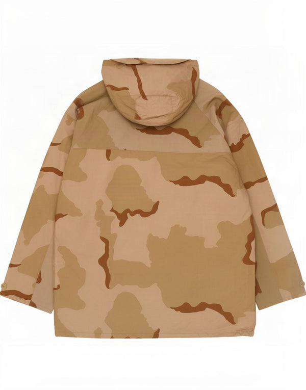 Giacca antipioggia con cappuccio da uomo Raven UK 40 Large Beige Camouflage Nylon