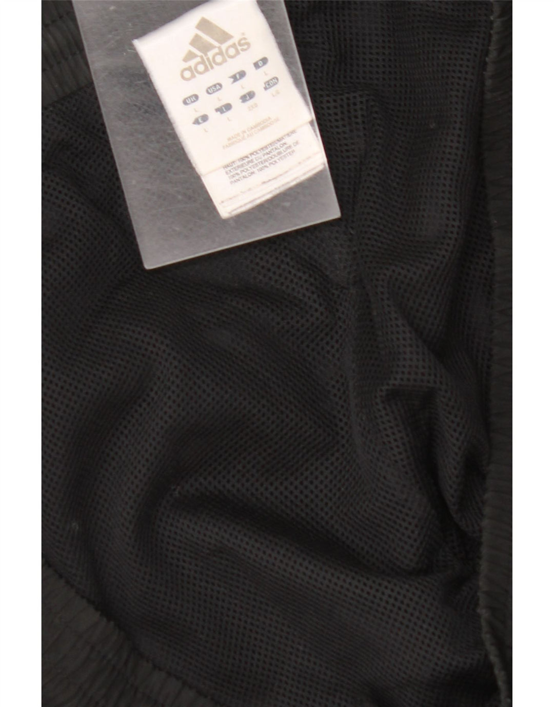 Pantaloni da tuta da uomo ADIDAS Joggers grandi neri in poliestere