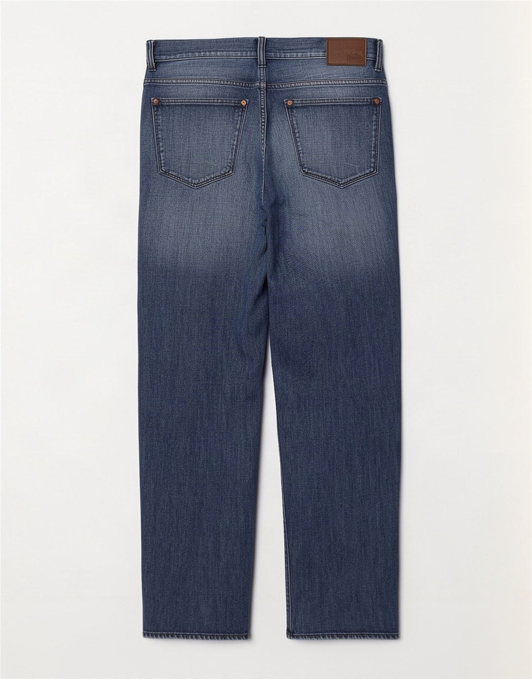 Jeans dritti elasticizzati da uomo Hugo Boss W32 L30 cotone blu navy