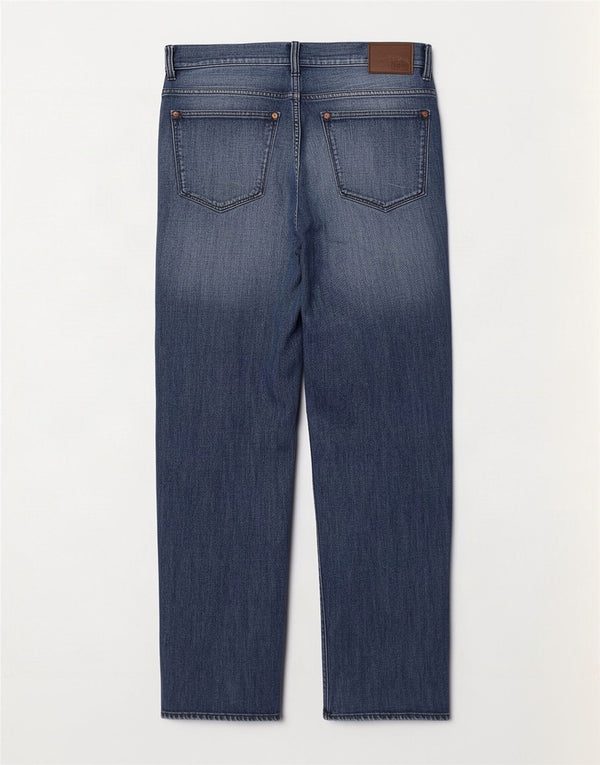 Jeans dritti elasticizzati da uomo Hugo Boss W32 L30 cotone blu navy