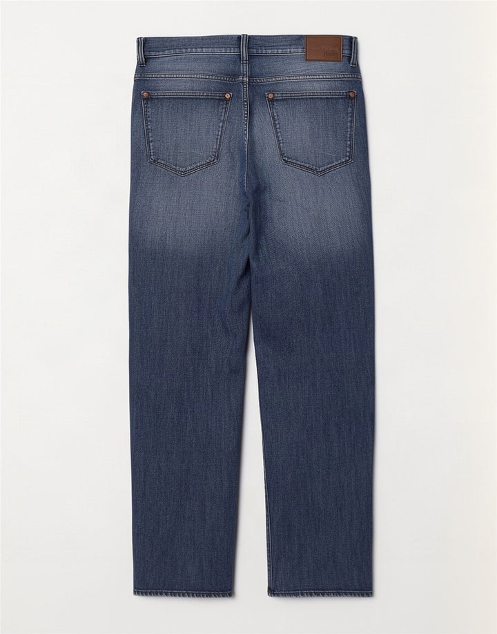 Jeans dritti elasticizzati da uomo Hugo Boss W32 L30 cotone blu navy