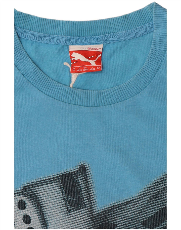 Maglietta grafica da uomo Puma Blu medio