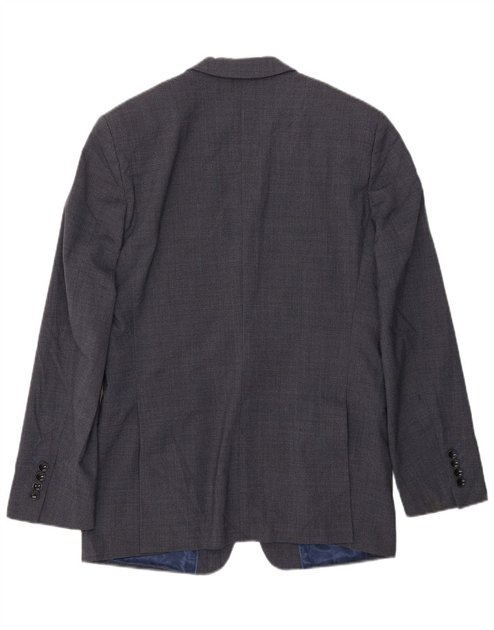 Giacca blazer a 1 bottone da uomo Marks & Spencer UK 38 lana blu medio