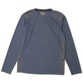Mountain Warehouse Top da uomo a maniche lunghe in poliestere color block blu medio