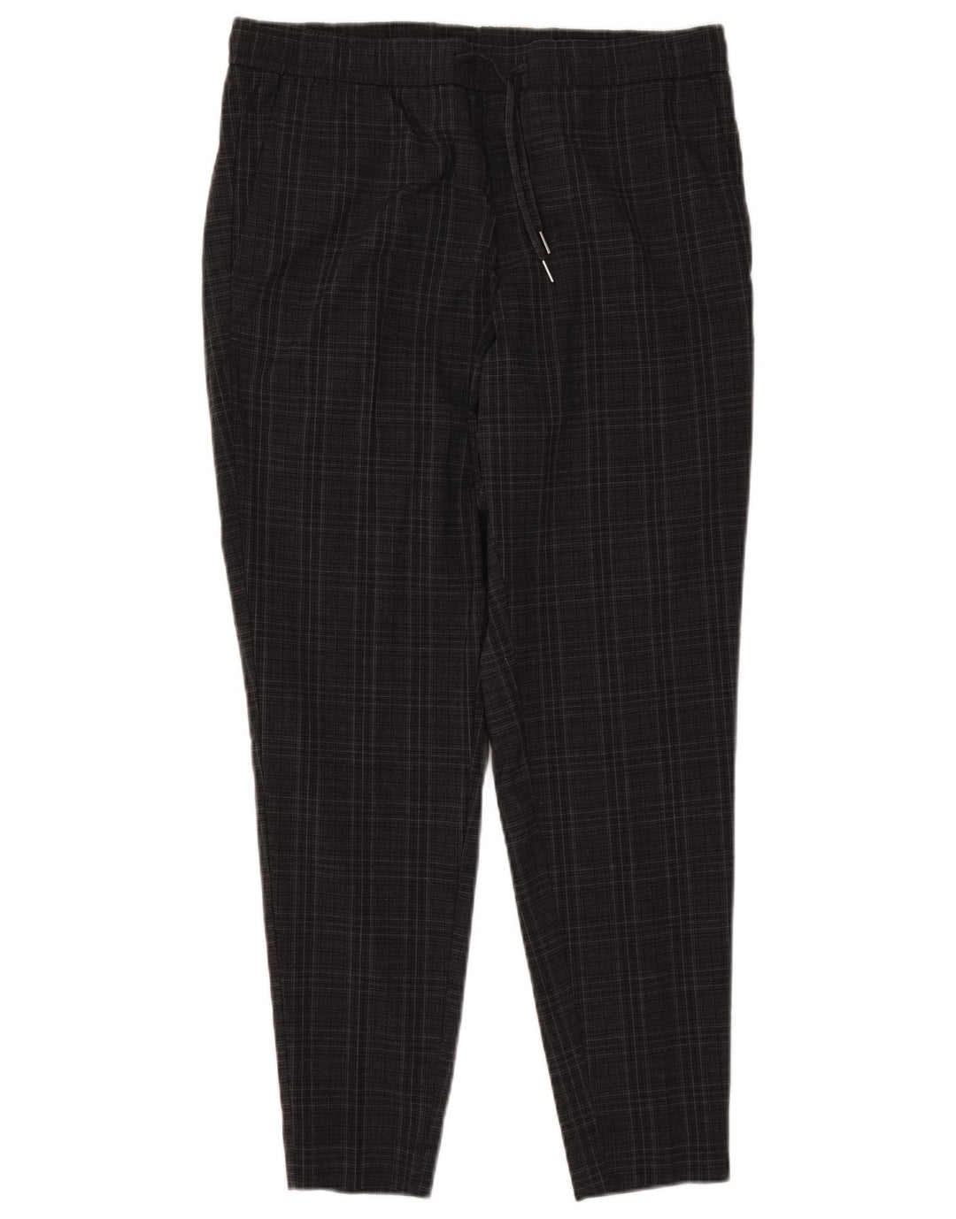Pantaloni chino slim da uomo Jack & Jones, poliestere a quadri grigi grandi