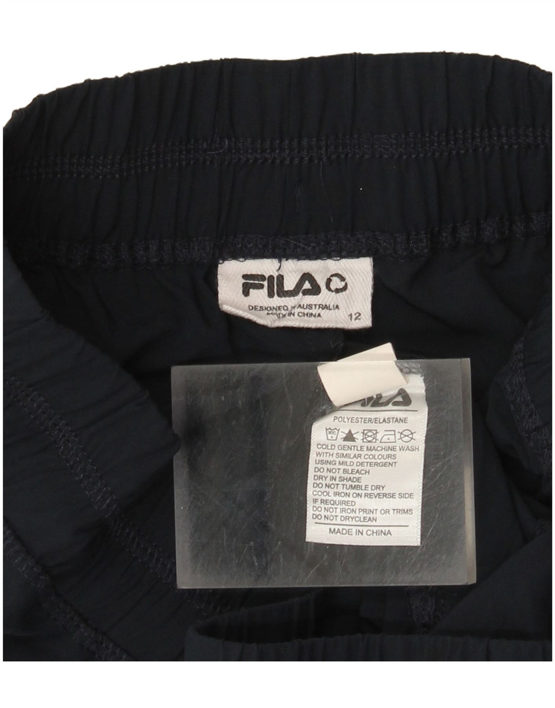 Fila Pantaloni da tuta da donna Joggers UK 12 Medio Blu Navy Poliestere