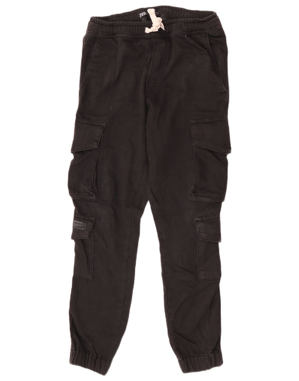 Pantaloni cargo da jogging da uomo Zara medi W31 L28 neri