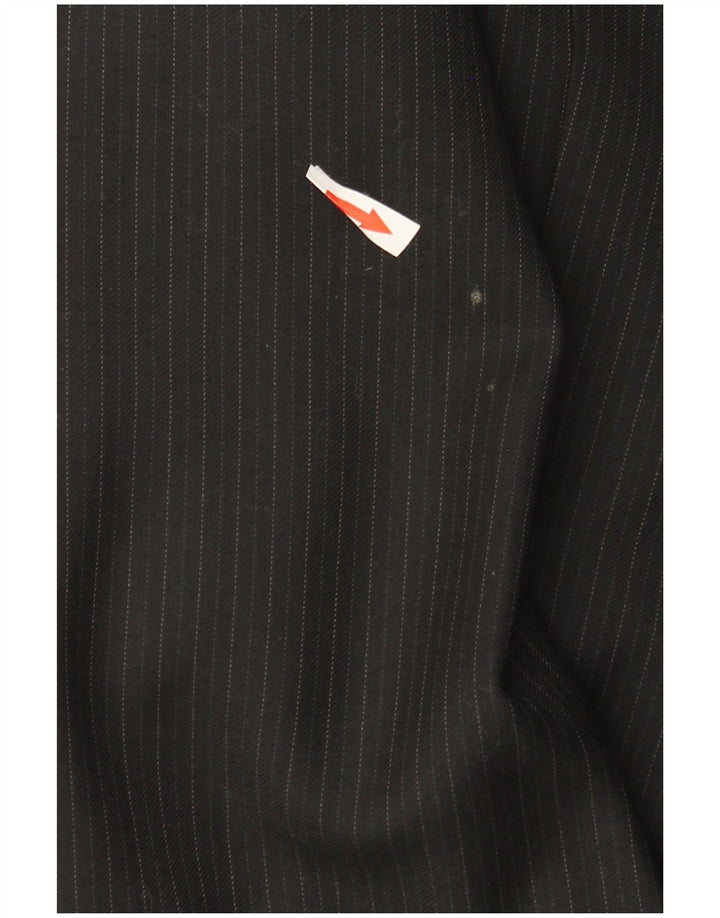Giacca blazer da uomo a 2 bottoni Dockers IT 50 grande lana gessata nera