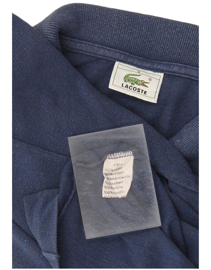 Polo da uomo Lacoste taglia 6 XL in cotone blu navy