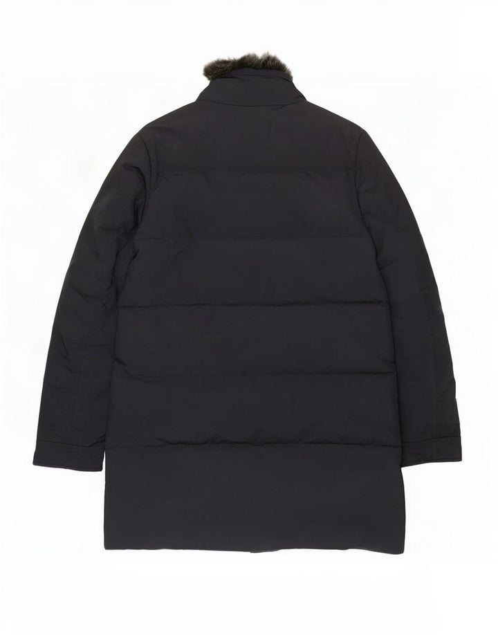 Cappotto imbottito da uomo Woolrich UK 38 medio poliestere blu navy