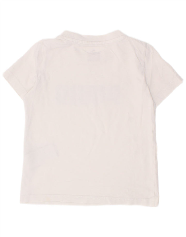 T-shirt grafica da bambino Puma Top 5-6 anni in cotone bianco