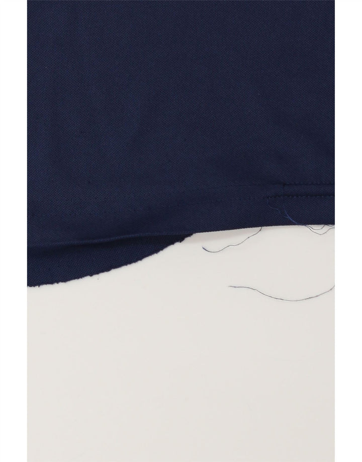 T-shirt ADIDAS da uomo Climalite Top grande in poliestere blu navy