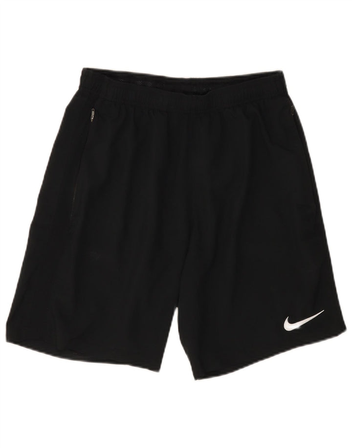 Pantaloncini sportivi Nike Dri Fit da uomo, poliestere medio nero