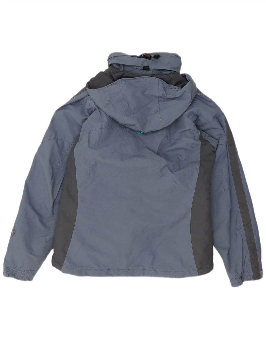Giacca a vento con cappuccio da donna Columbia UK 14 Colorblock blu medio