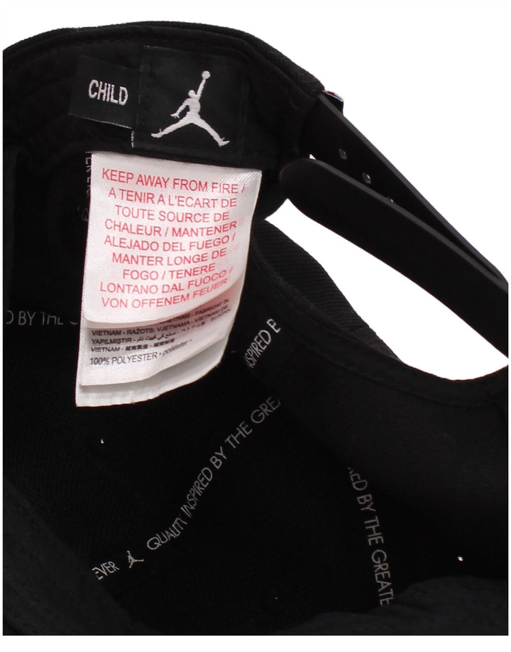 JORDAN Boys Graphic Snapback Cap One Size Black Polyester