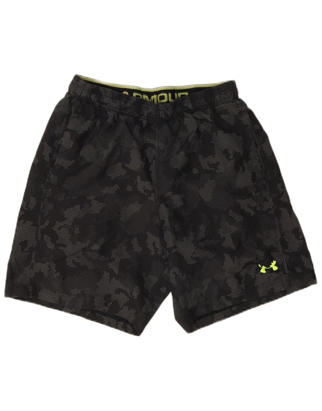 Pantaloncini sportivi da uomo Under Armour Poliestere mimetico grigio medio