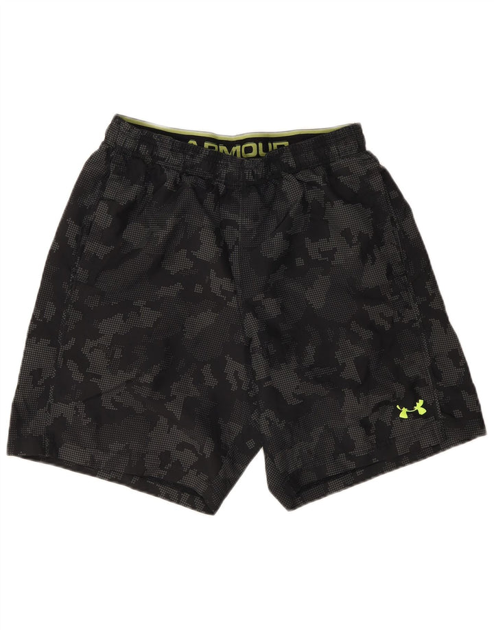 Pantaloncini sportivi da uomo Under Armour Poliestere mimetico grigio medio